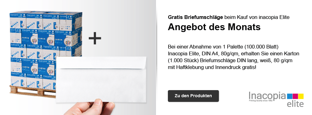 Inacopia + Briefumschlge