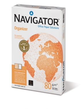 Navigator Organizer Kopierpapier 80g/qm DIN A4 4-fach gelocht