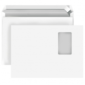 DIN C4 Premium-Briefhllen, hochwei, mit Fenster, HK, 120g/qm